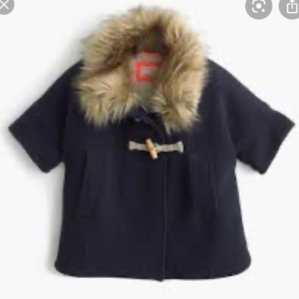 ✨HOST PICK✨Jcrew Sherpa Lined Cape Worn Once! EUC